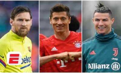 UEFA TOTY: Messi, Ronaldo & Lewy Lead Team of the Year