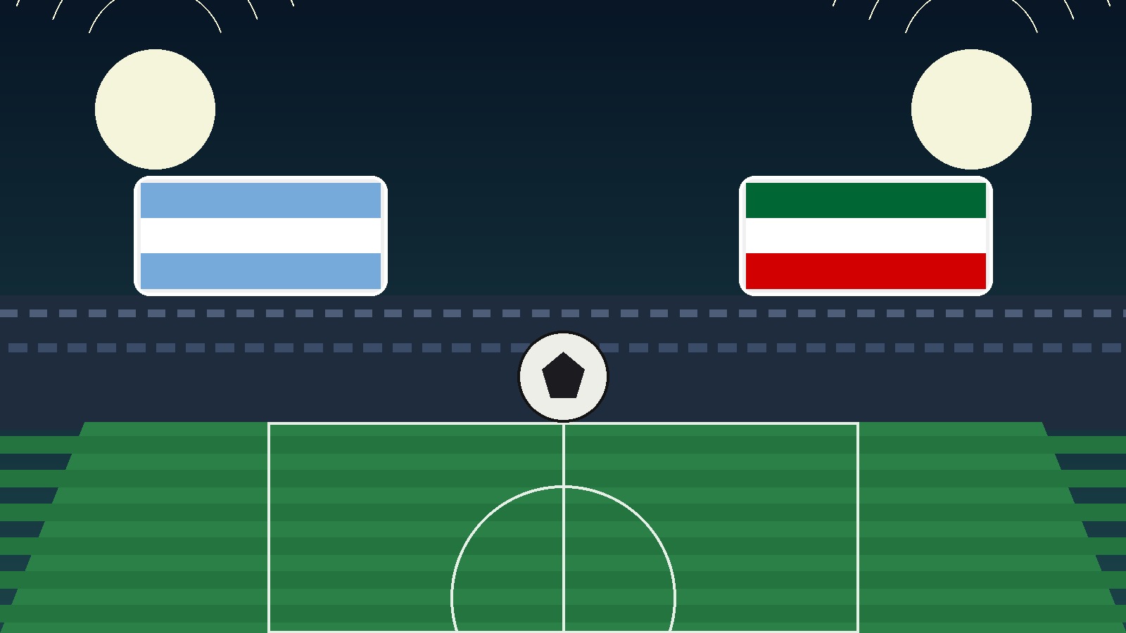 Original Sportsfila editorial illustration for Argentina vs Algeria at the World Cup: how to watch, team news and match preview