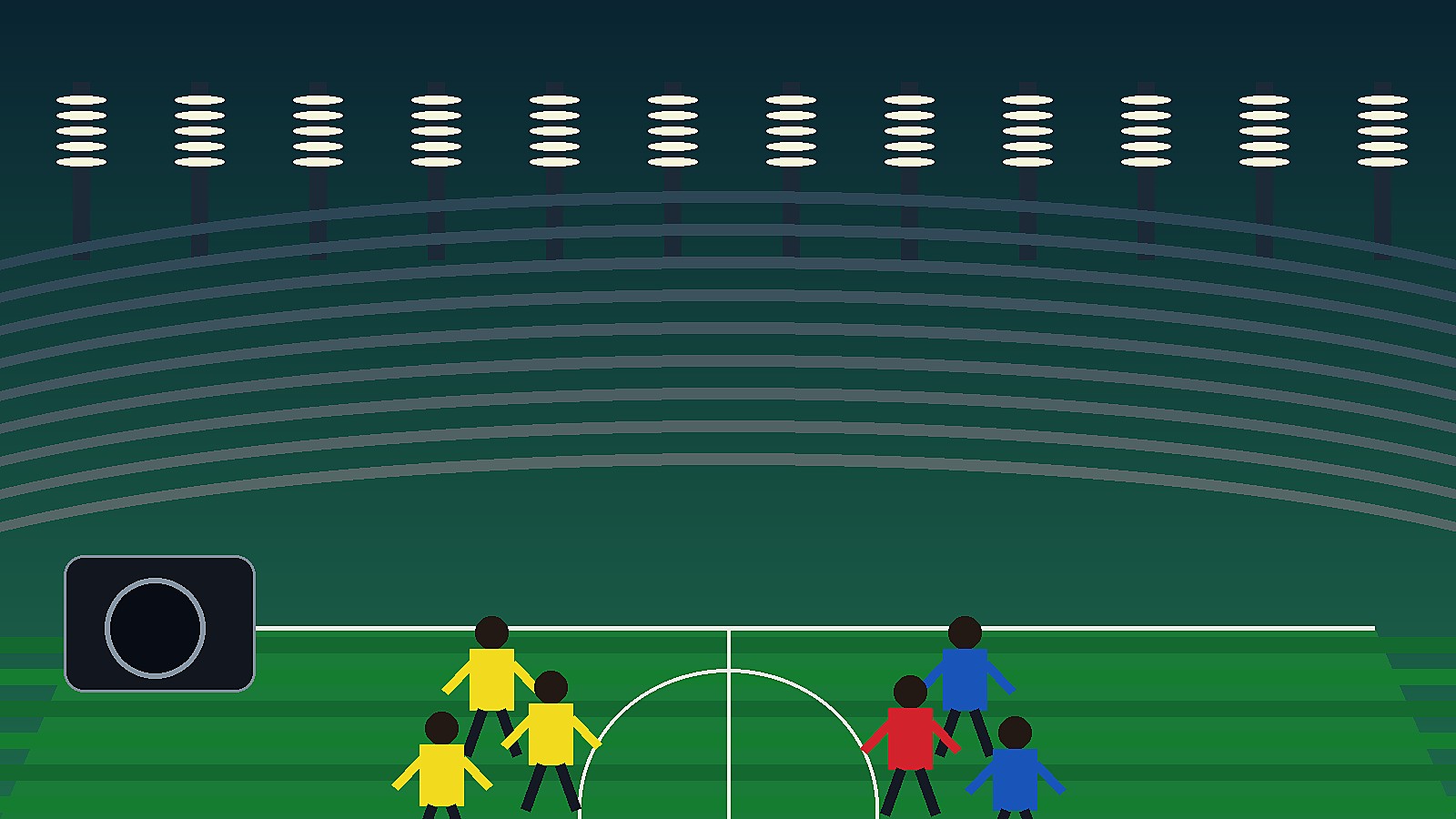 Original Sportsfila editorial illustration for Brazil vs Haiti World Cup recap