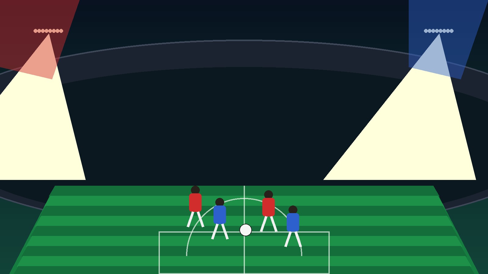 Original Sportsfila editorial illustration for England vs Croatia World Cup match recap, no real players or official logos.
