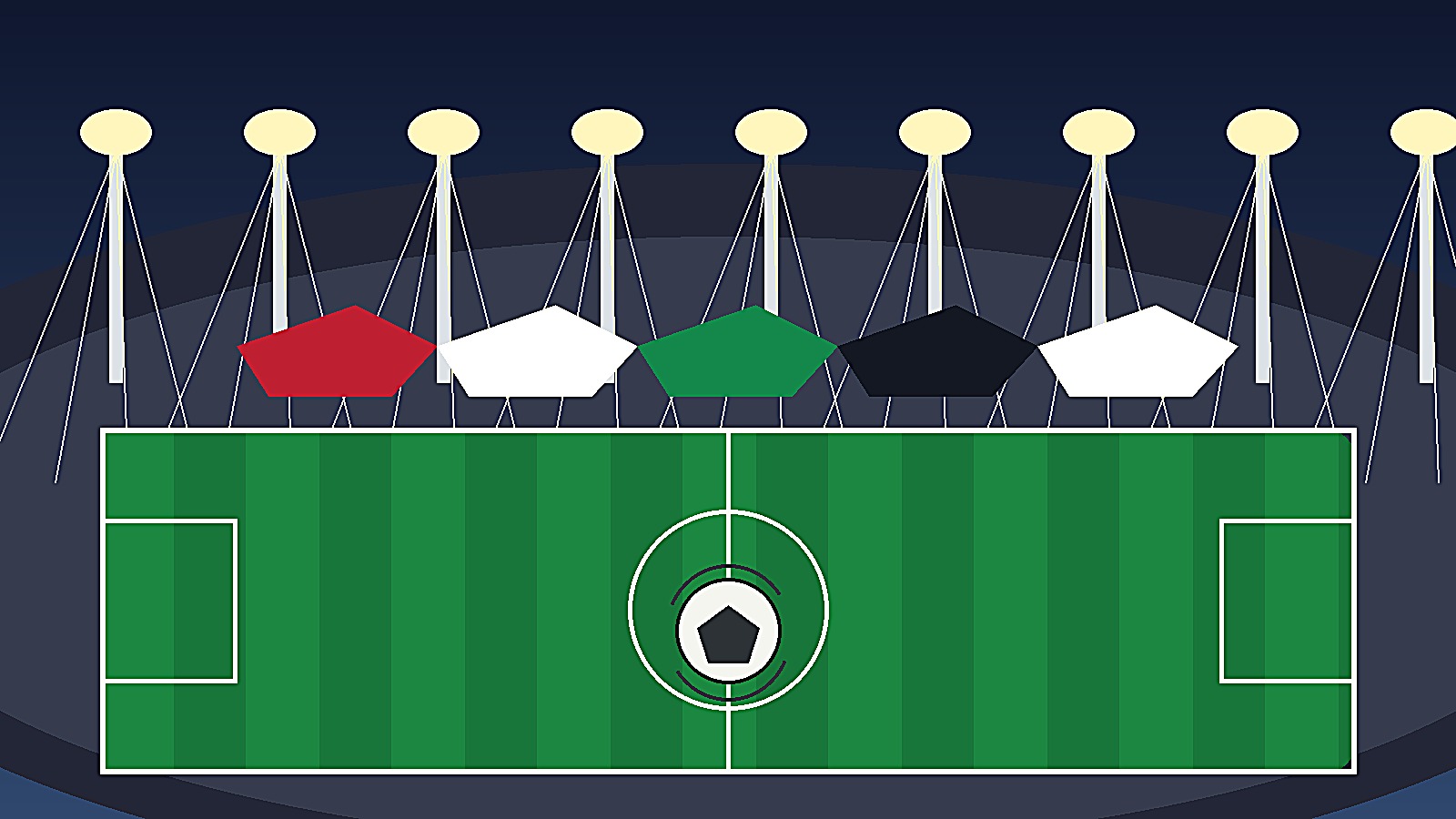 Original Sportsfila editorial illustration for Iran 2-2 New Zealand: Eli Just brace answered in World Cup thriller