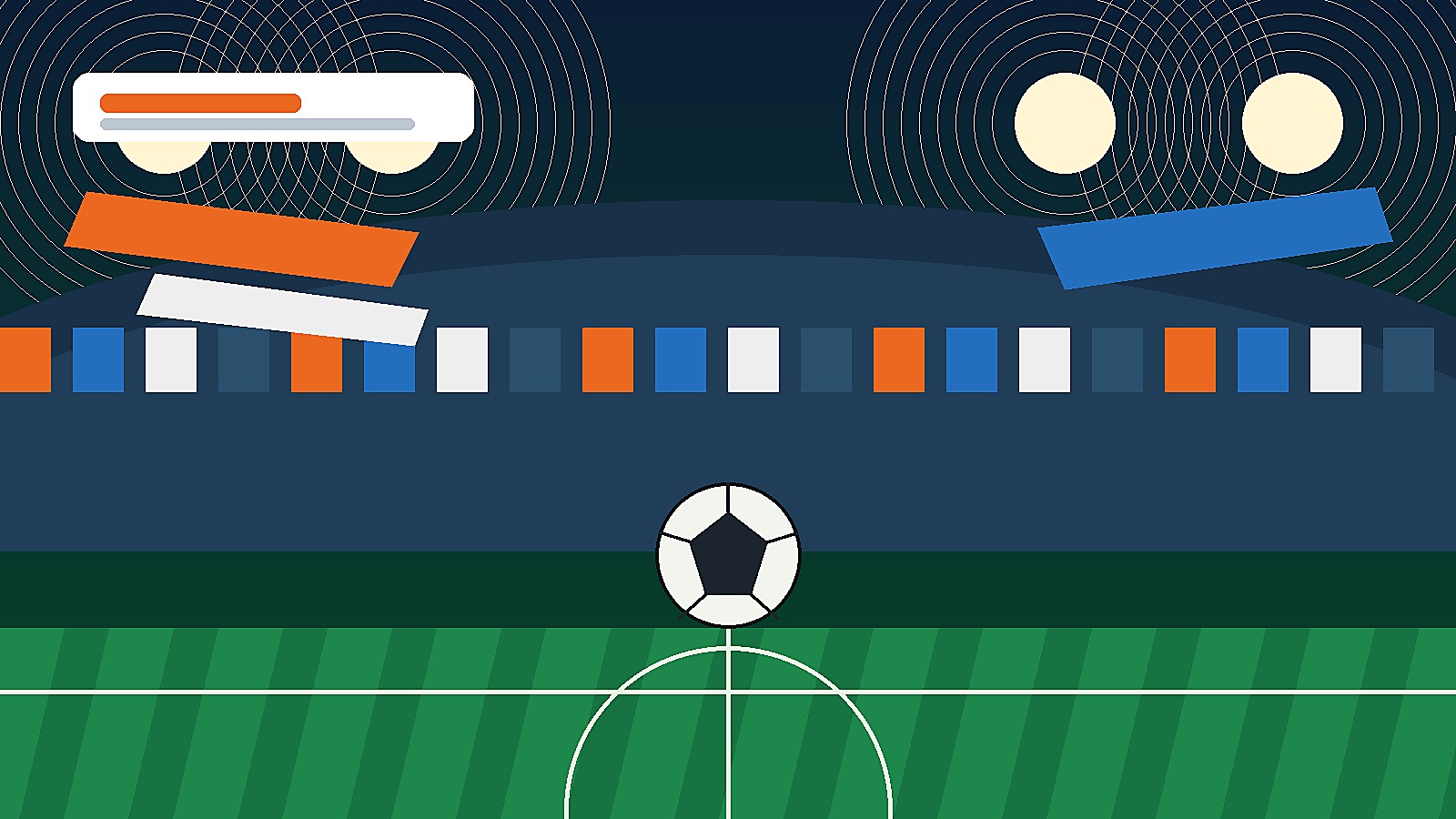 Original Sportsfila editorial illustration for Netherlands 2-2 Japan: Kamada late header rescues World Cup draw in Group F. No third-party photo rights used.