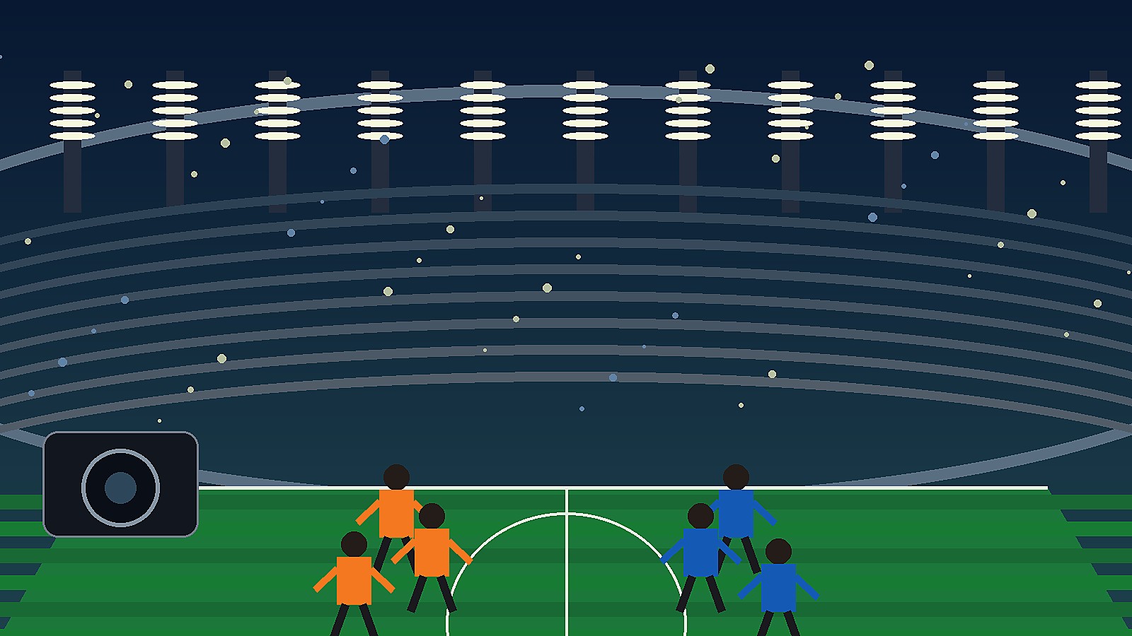 Original Sportsfila editorial illustration for Netherlands vs Sweden World Cup preview