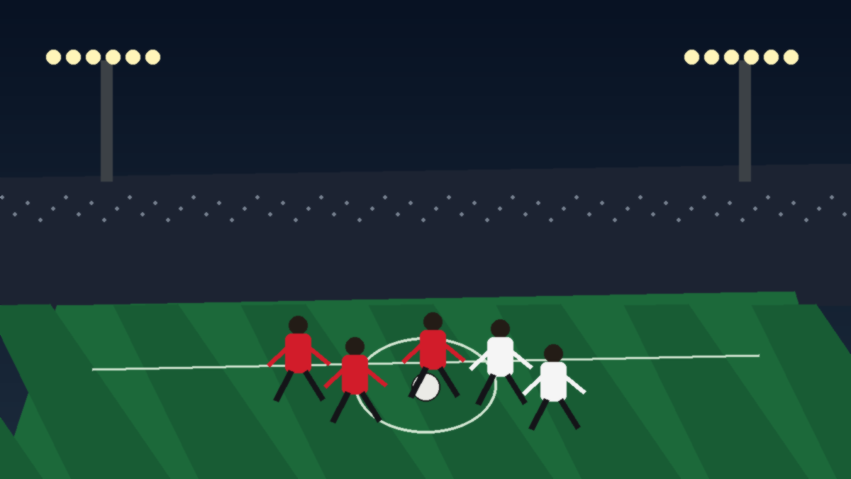 Original Sportsfila editorial illustration for Turkey vs Paraguay World Cup preview, using generic players and no official logos.