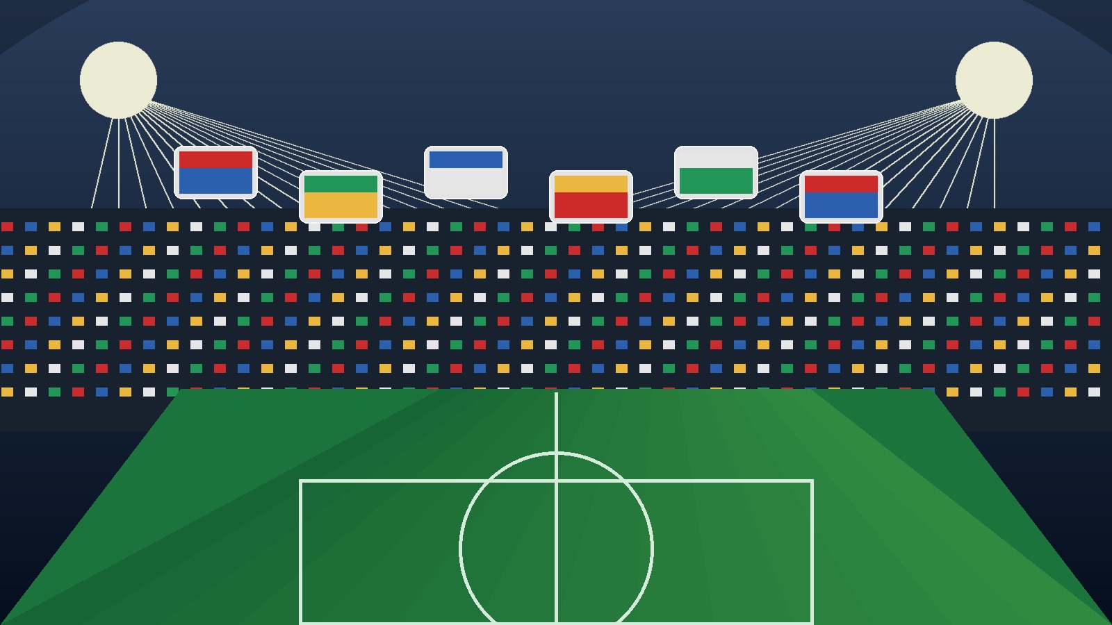 Original Sportsfila editorial illustration for a World Cup group standings update